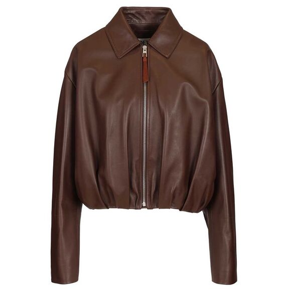 LOEWE Jackets & Blazers - Loewe Women Draped Jacket In Calfskin Nappa
